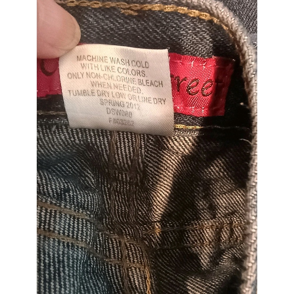 COTTAGE STREET Women's Relaxed Fit Straight Leg Med Wash Blue Mom Jeans Size 14T - Picture 7 of 9